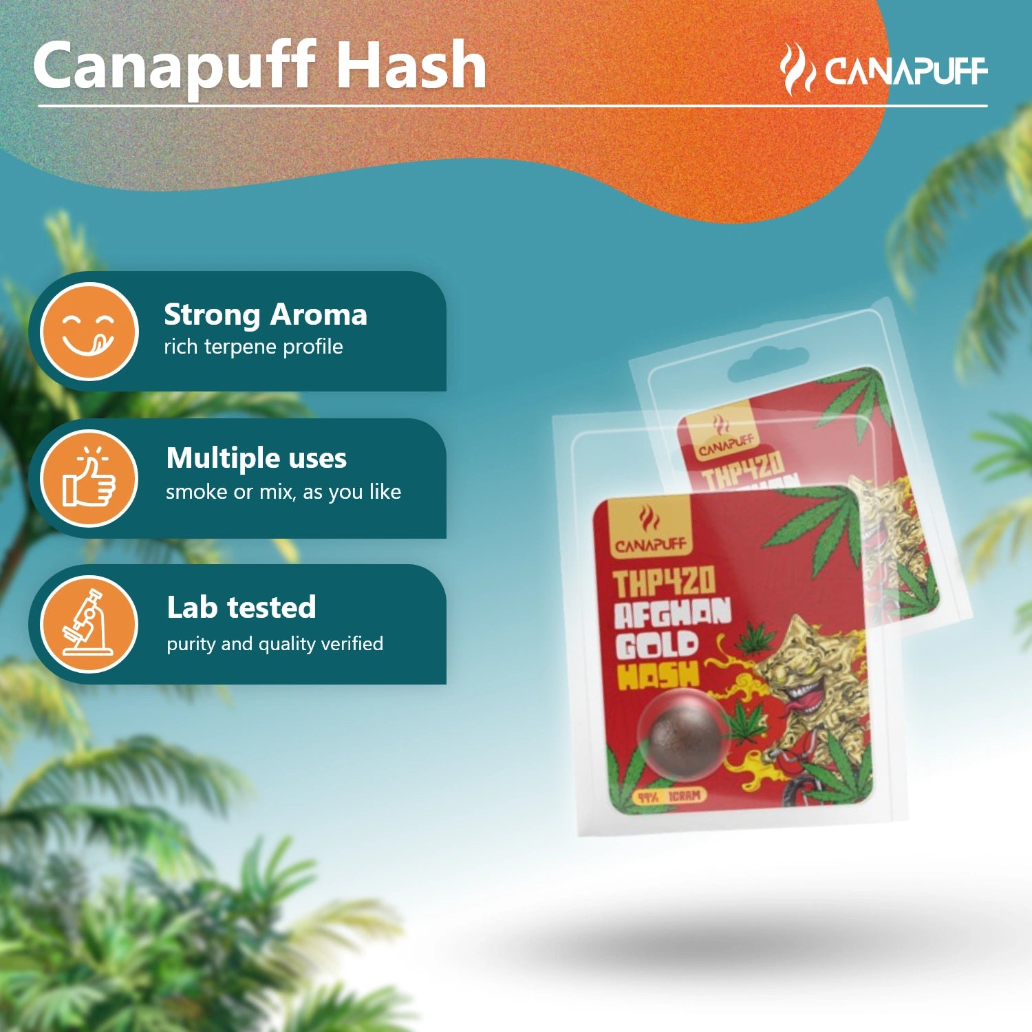 THP420 Hash Afghan Gold 99%