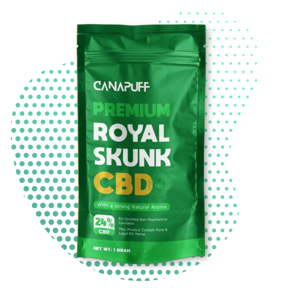 Canapuff - Royal Skunk 24% - Flores de CBD Canapuff