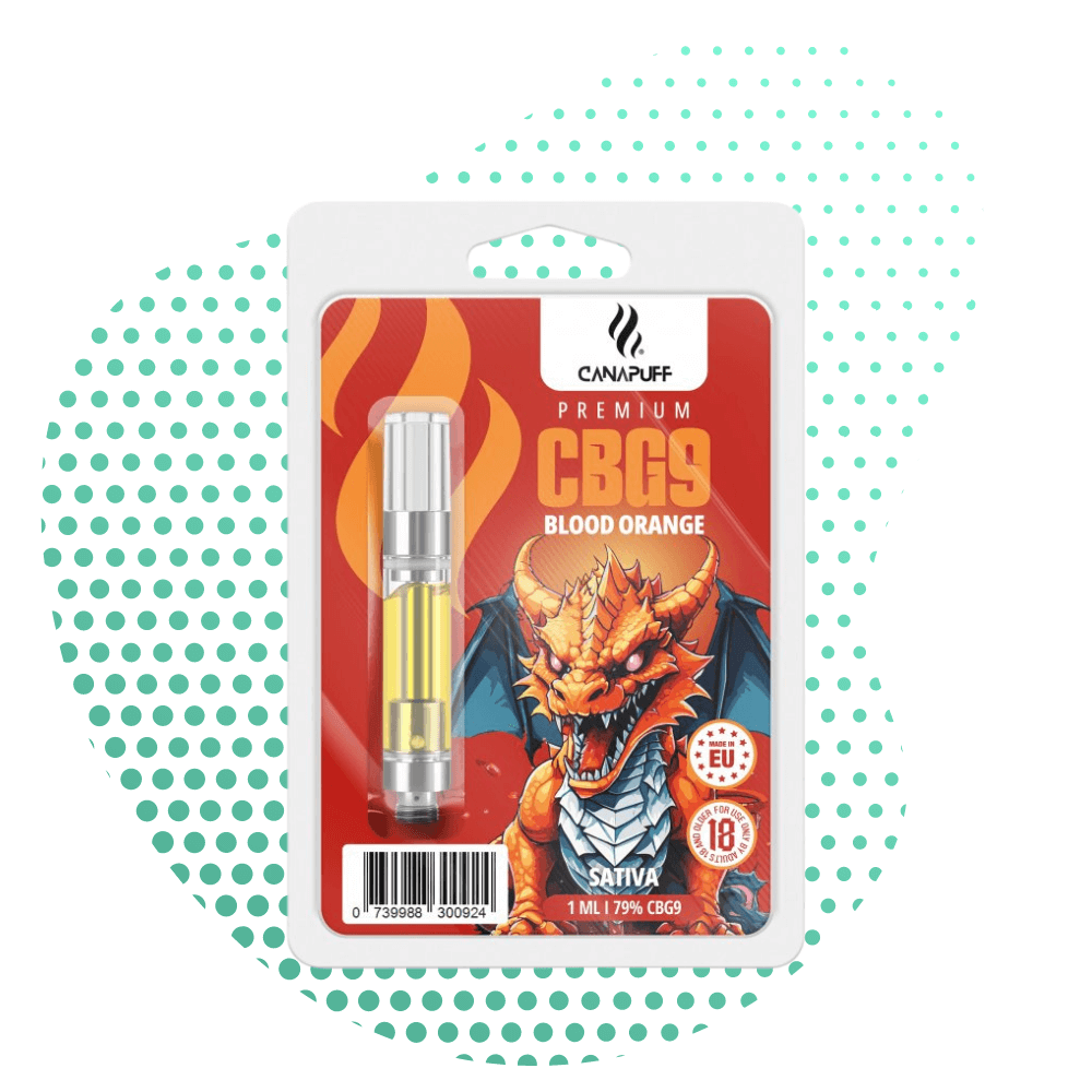 Canapuff - Laranja Sanguínea - CBG9 79% - cartucho Canapuff