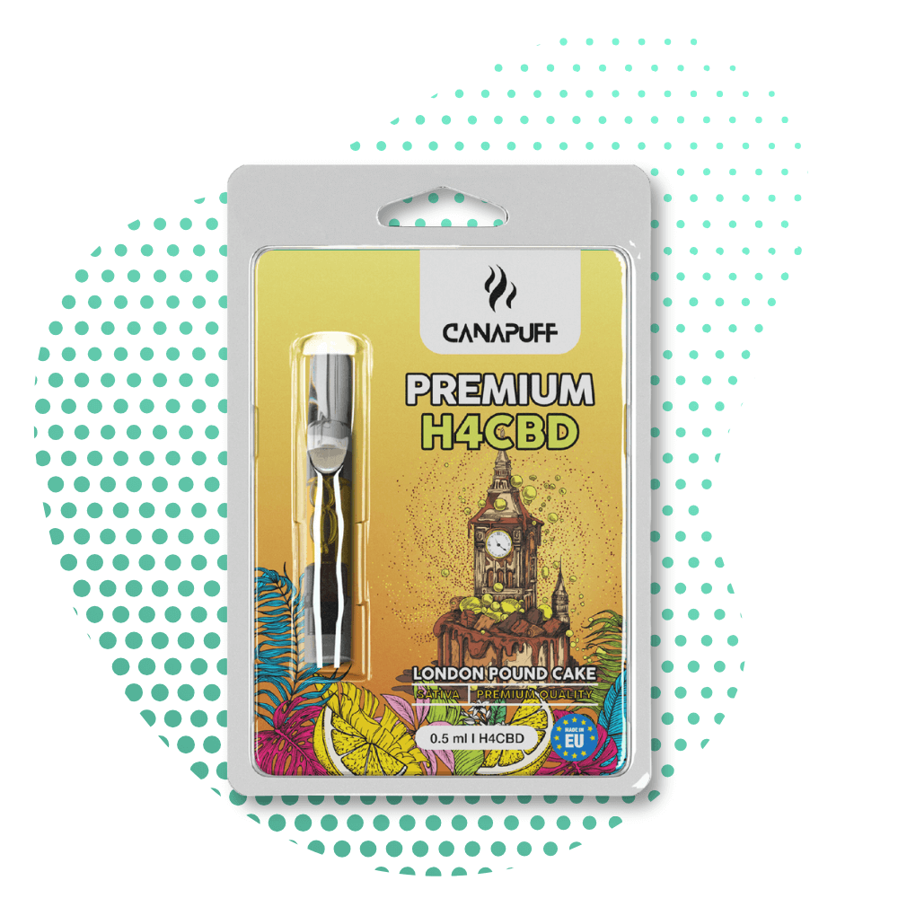 CanaPuff - London Pound Cake - H4CBD 96% - cartucho Canapuff