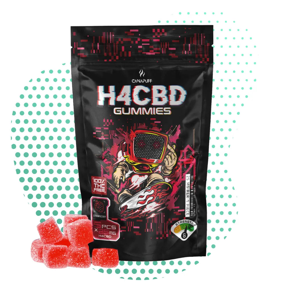 gomas canapuff h4cbd morango