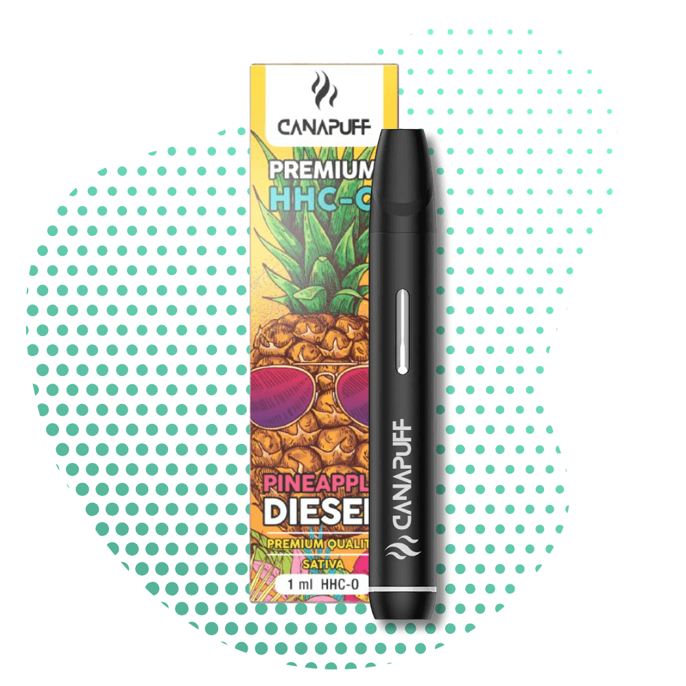 abacaxi diesel 96 hhc o canapuff uso único 1ml