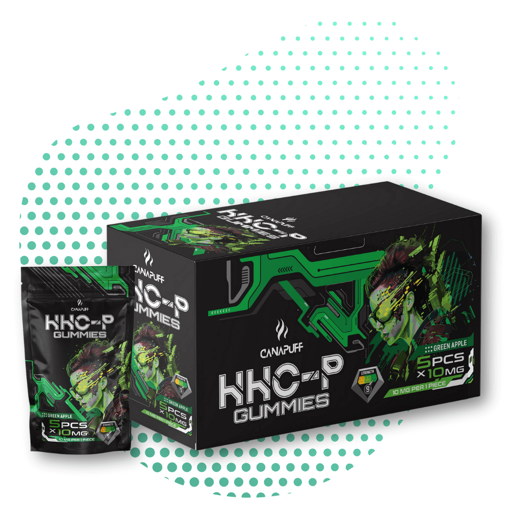 canapuff hhcp gomas embalagem maçã verde