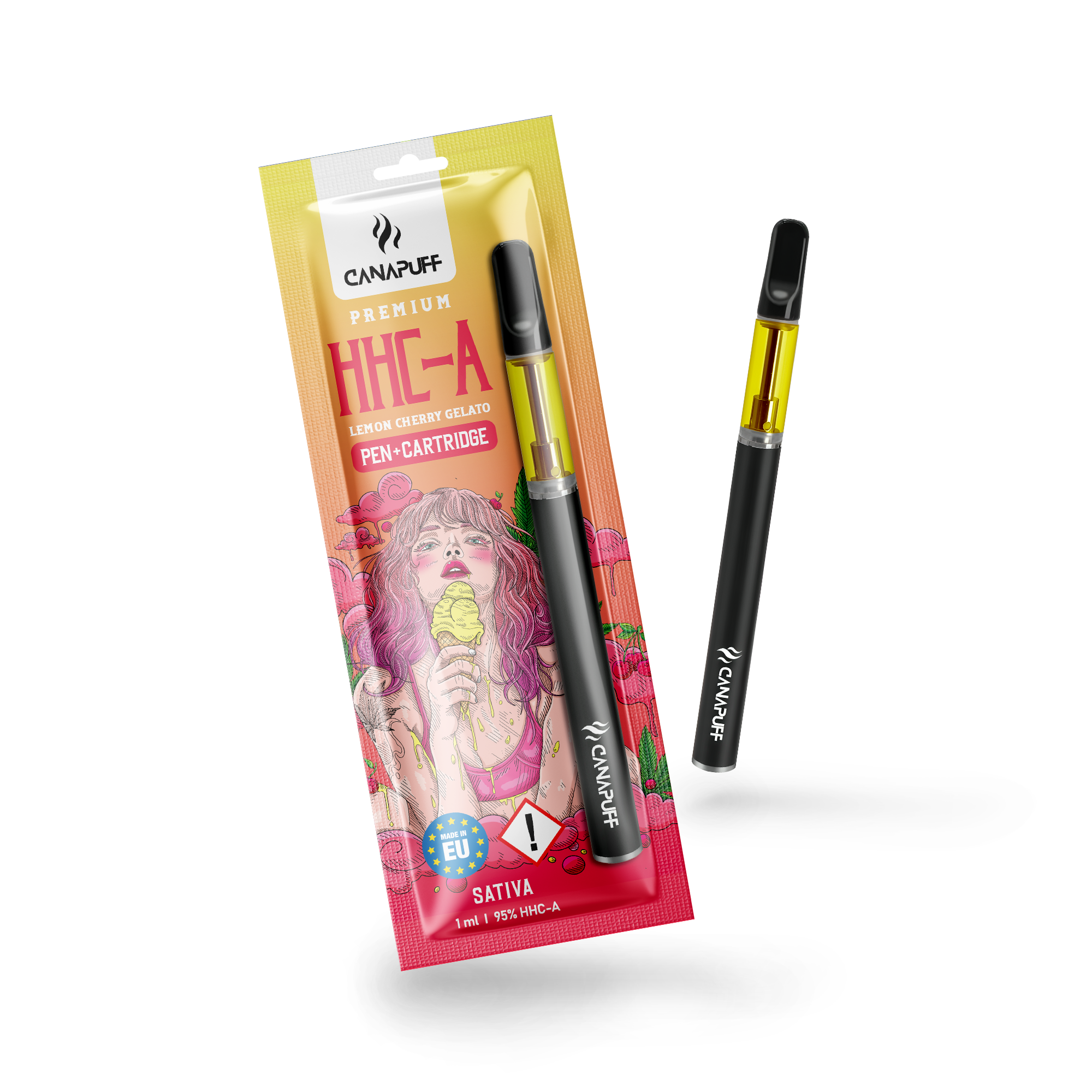 Canapuff - Lemon Cherry Gelato - HHC-A 95% - Pen + Cartucho