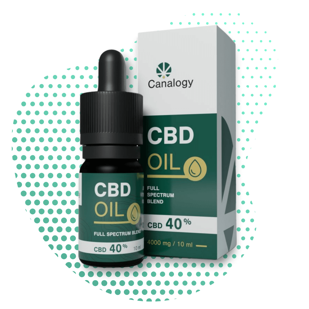 óleo de cbd 40 mistura de espectro completo canalogy