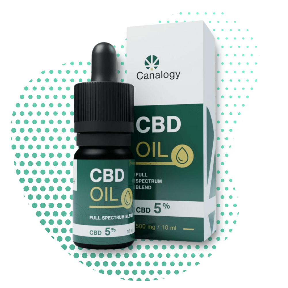 óleo de cbd 5 mistura de espectro completo canalogy