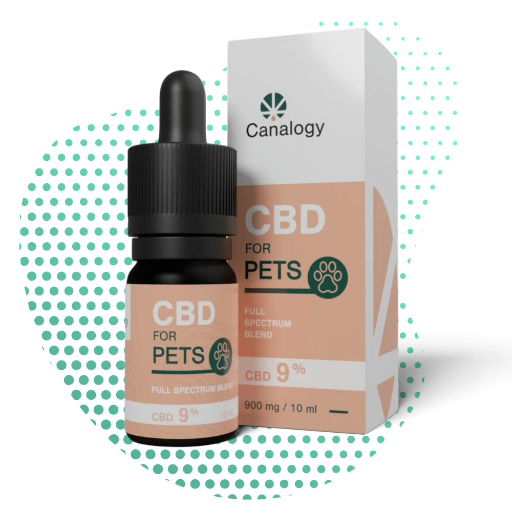 óleo de cbd para animais 9 mistura de espectro completo canalogy