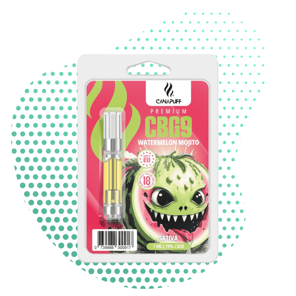 Canapuff - Mojito de Melancia - CBG9 79% - cartucho Canapuff