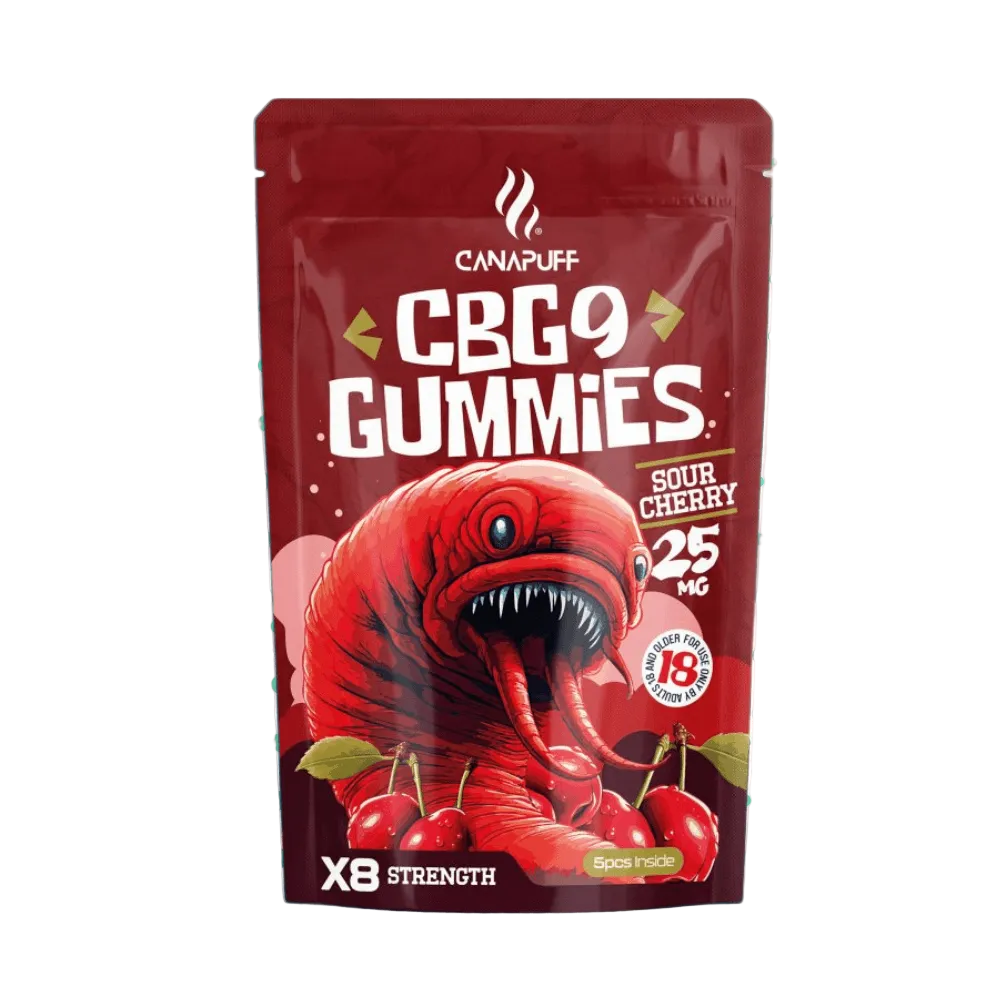 Gomas Canapuff CBG9 Cereja Azeda