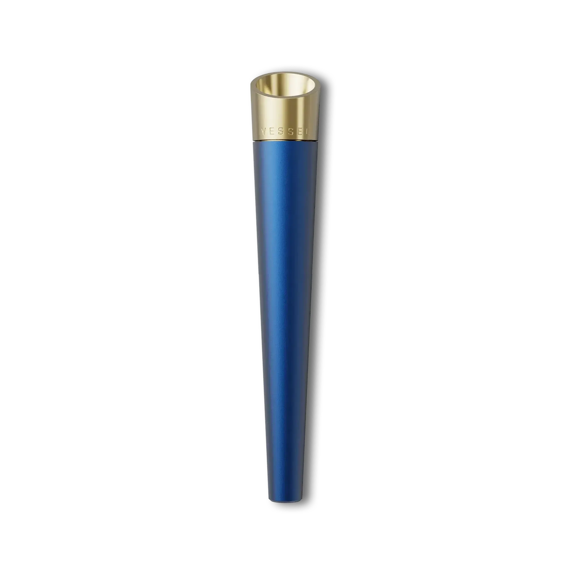 Caneta de tinteiro com design em preto e dourado
