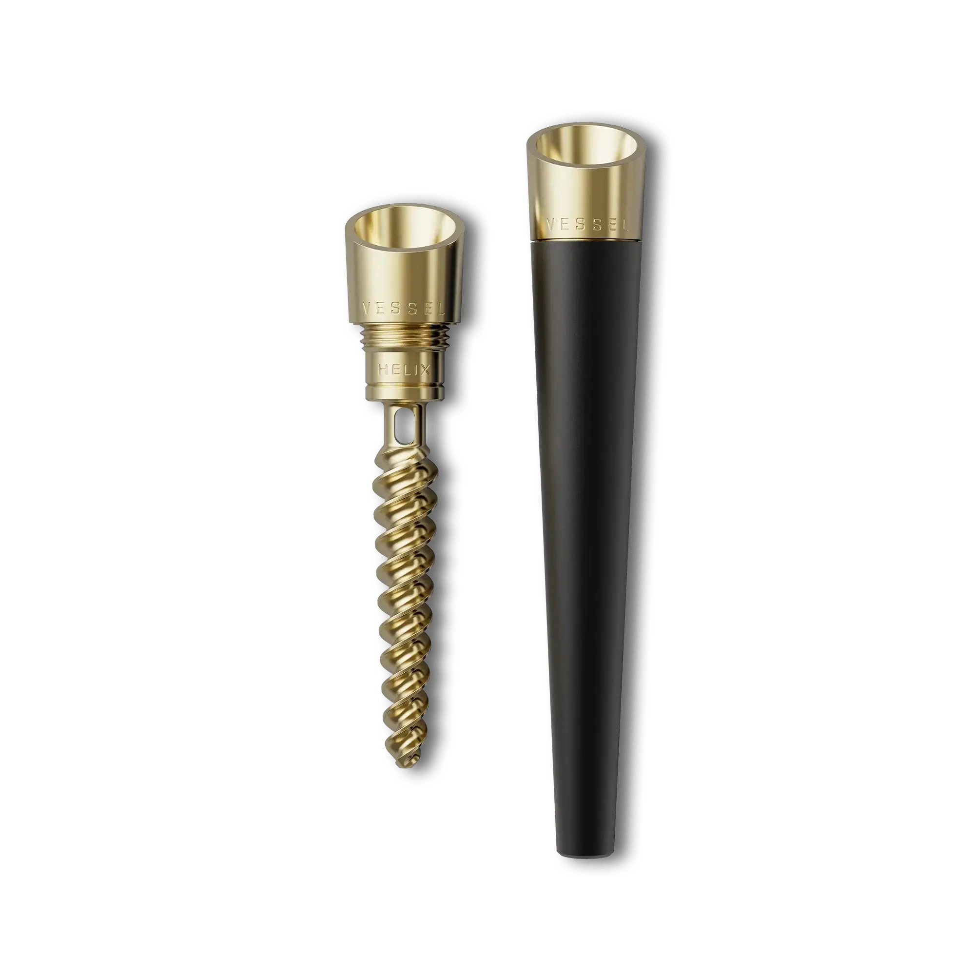 Caneta de vaso com bocal Helix em preto