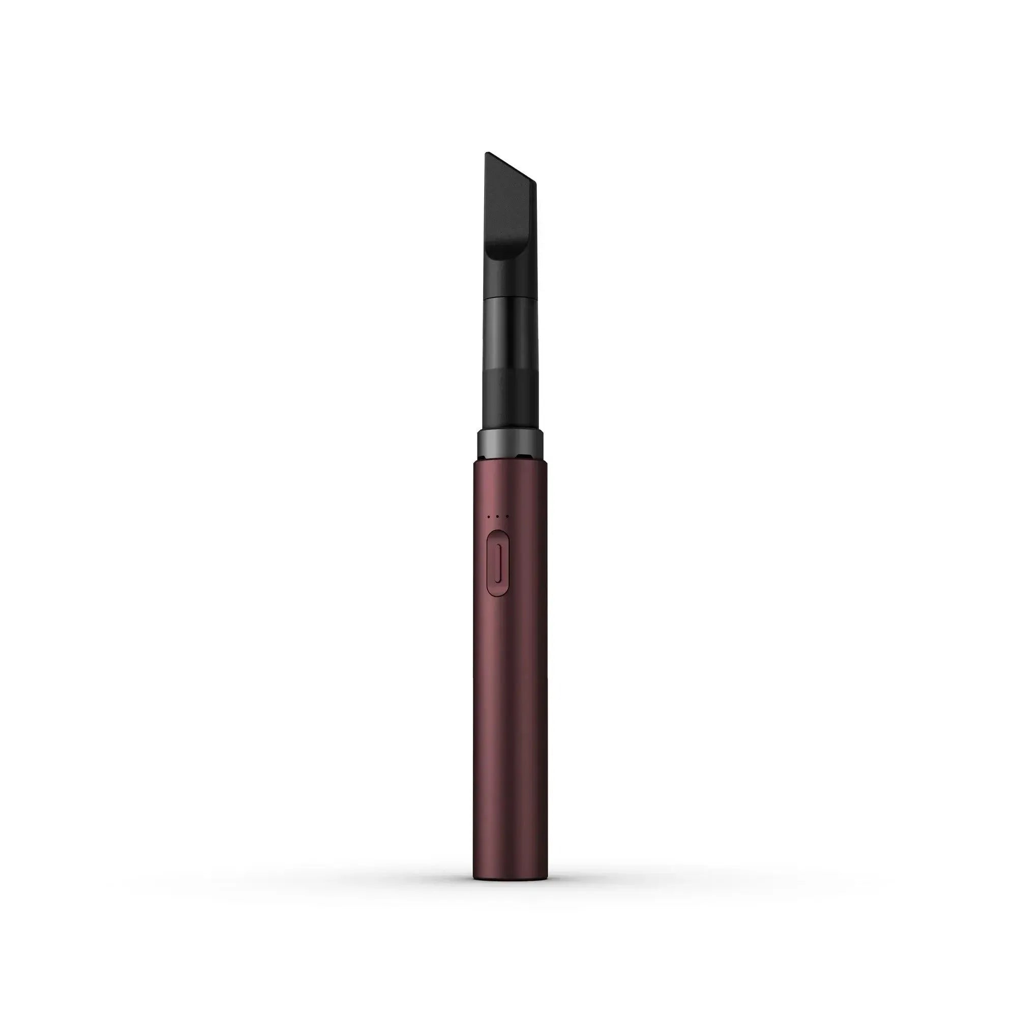 Caneta vaporizadora castanha com bocal plano