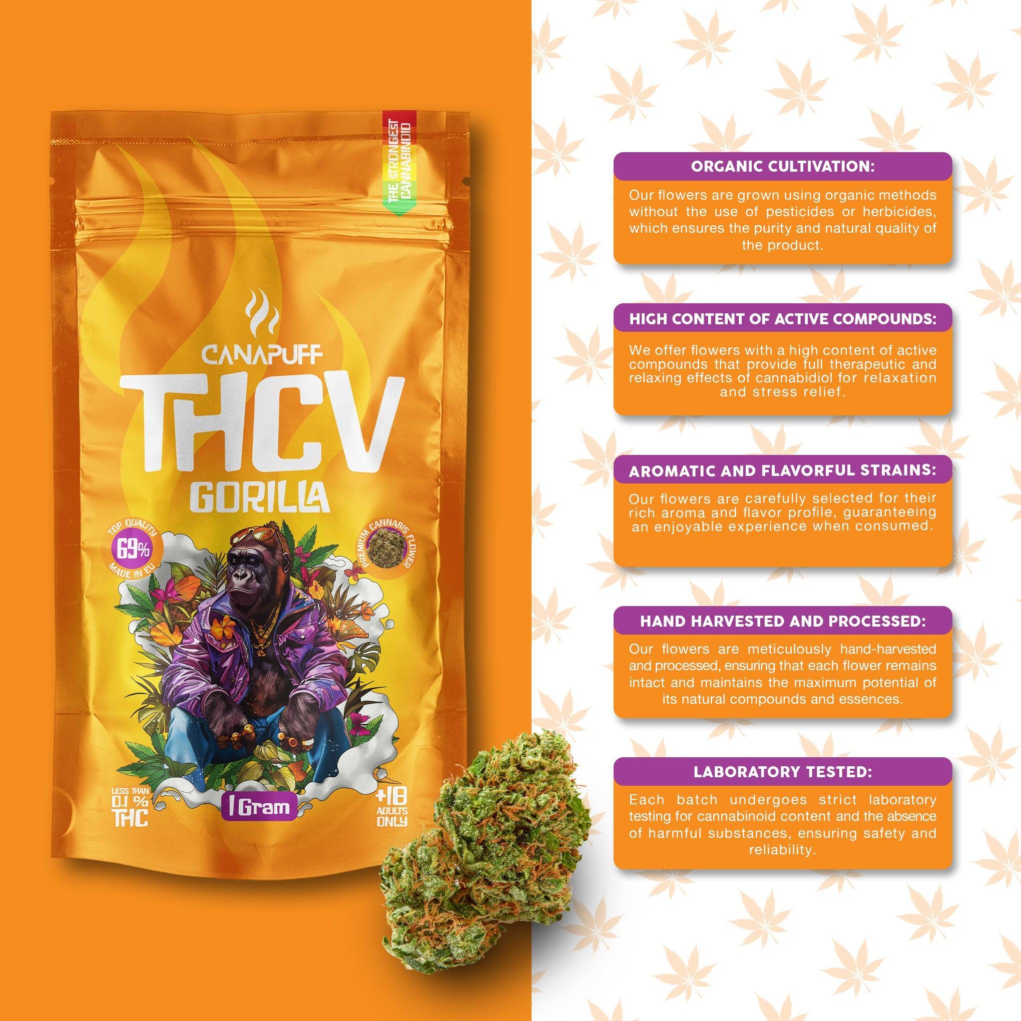 Canapuff - Gorilla 69% - Flores THCv - Canapuff