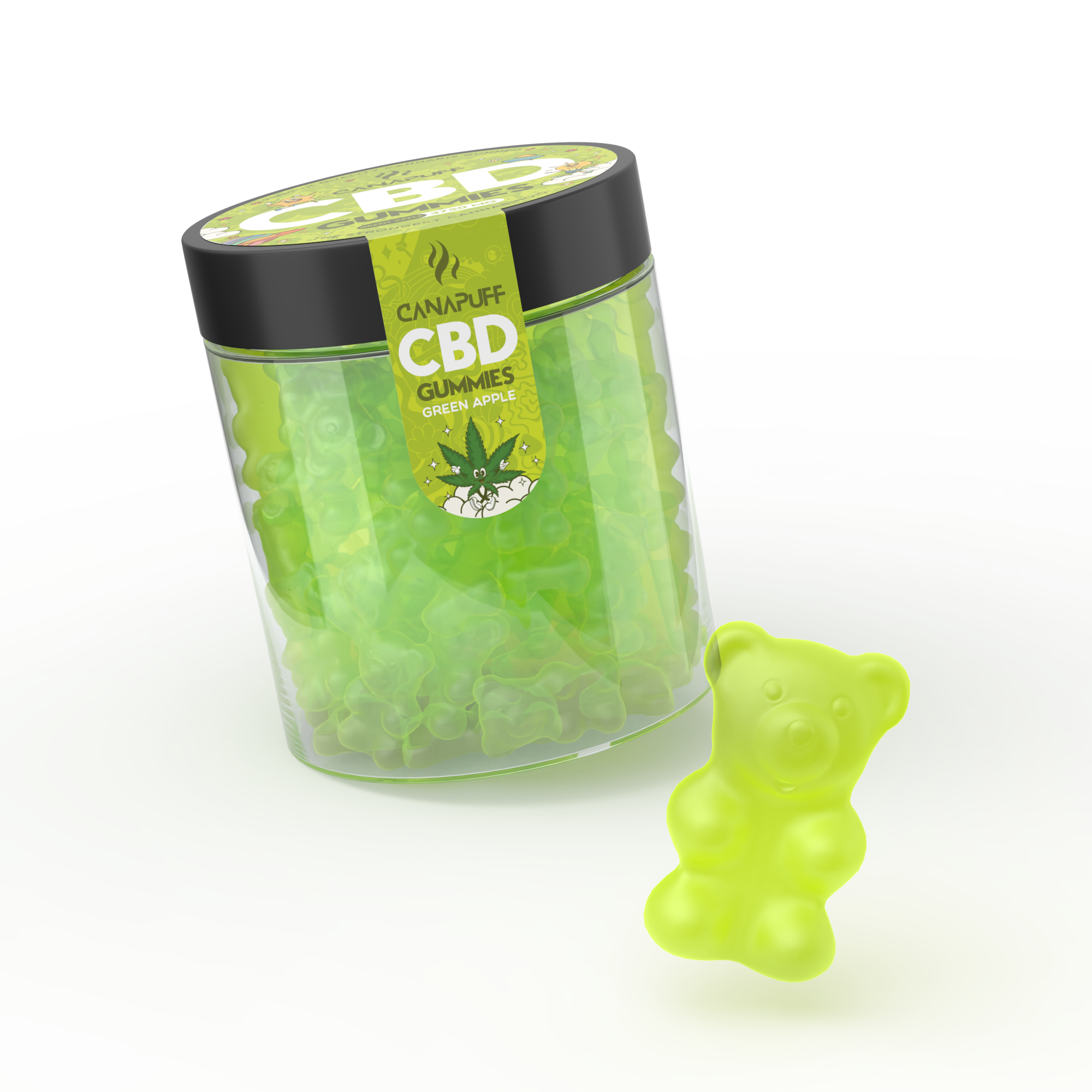 Canapuff - Gomas de CBD - Maçã Verde