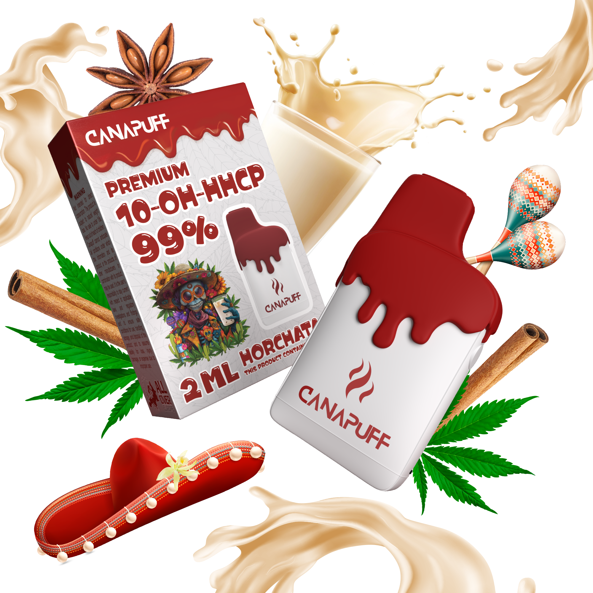 Horchata 99% 10-OH-HHCP - Canapuff - Vaporizador - 2ml-Canapuff
