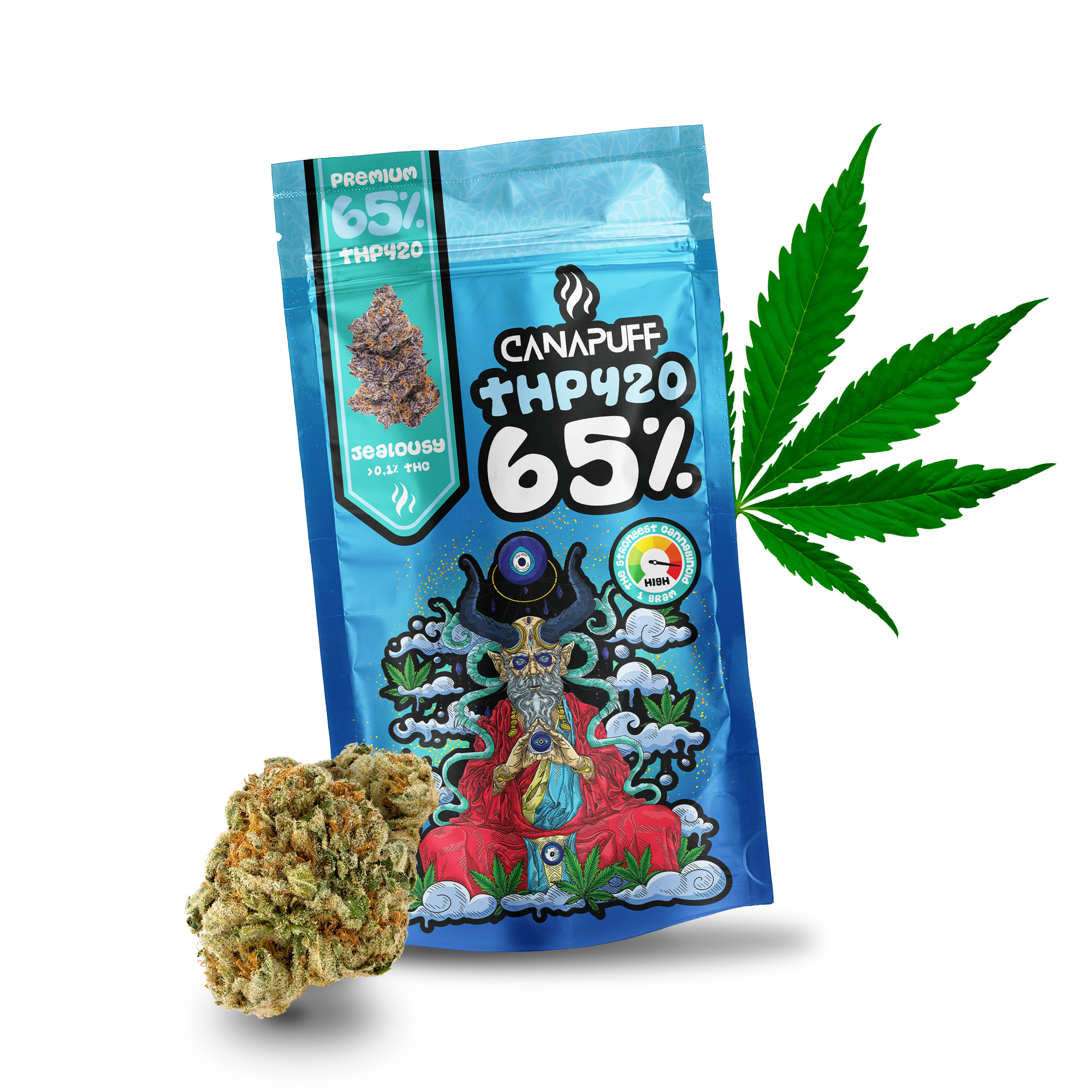 Canapuff - Jealousy 65% - Flores THP420