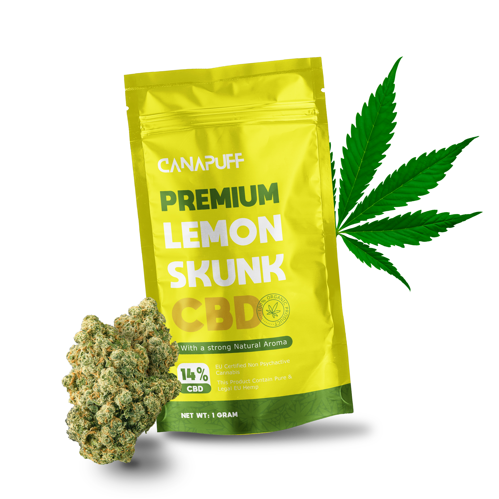 Canapuff - Lemon Skunk 14% - Flores de CBD