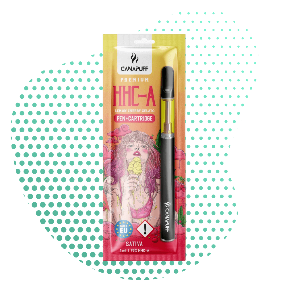 Canapuff - Lemon Cherry Gelato - HHC-A 95% - Caneta+Cartucho Canapuff