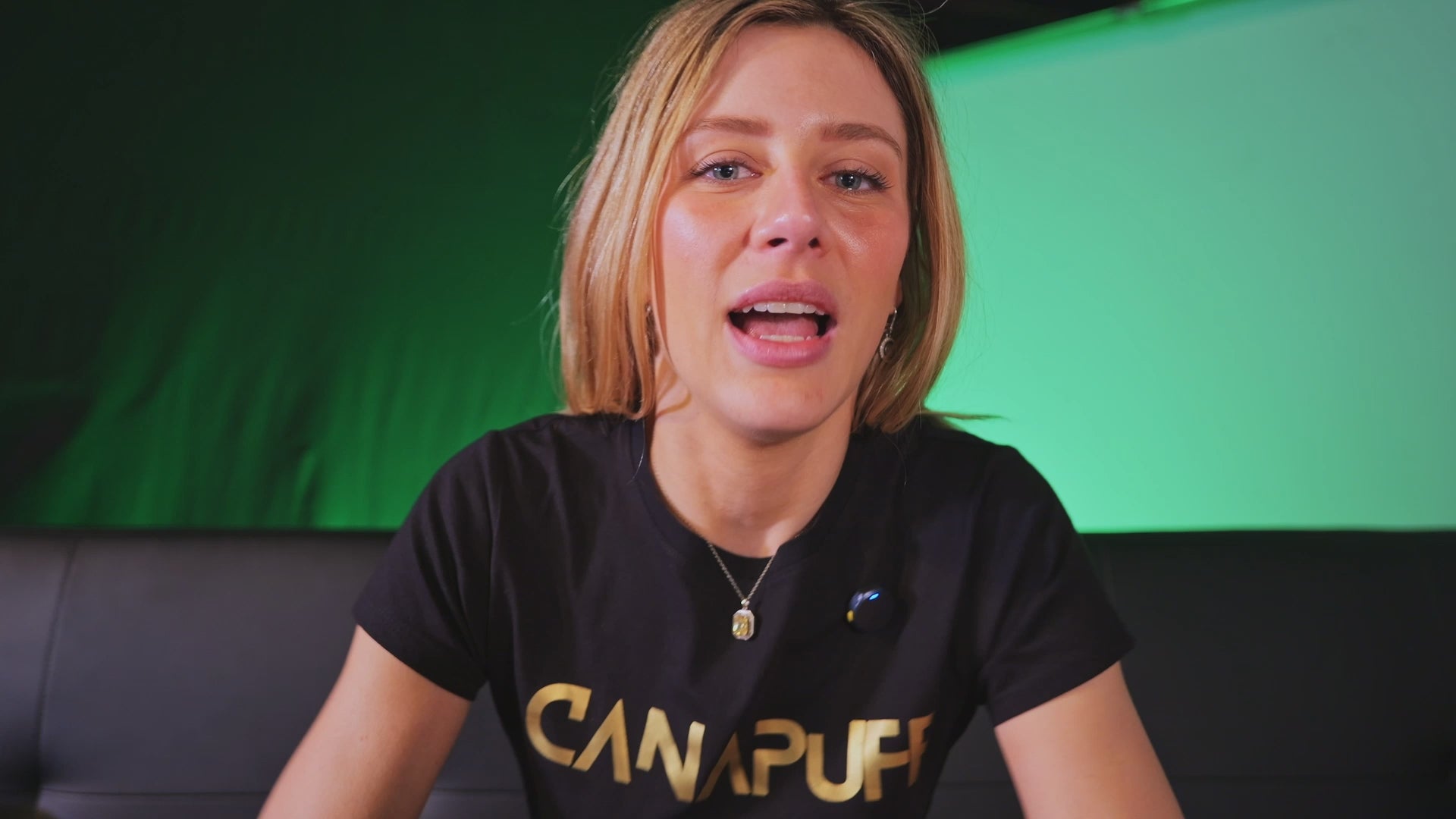 Commercial of Cannabis Shots. Women Talking about the Products