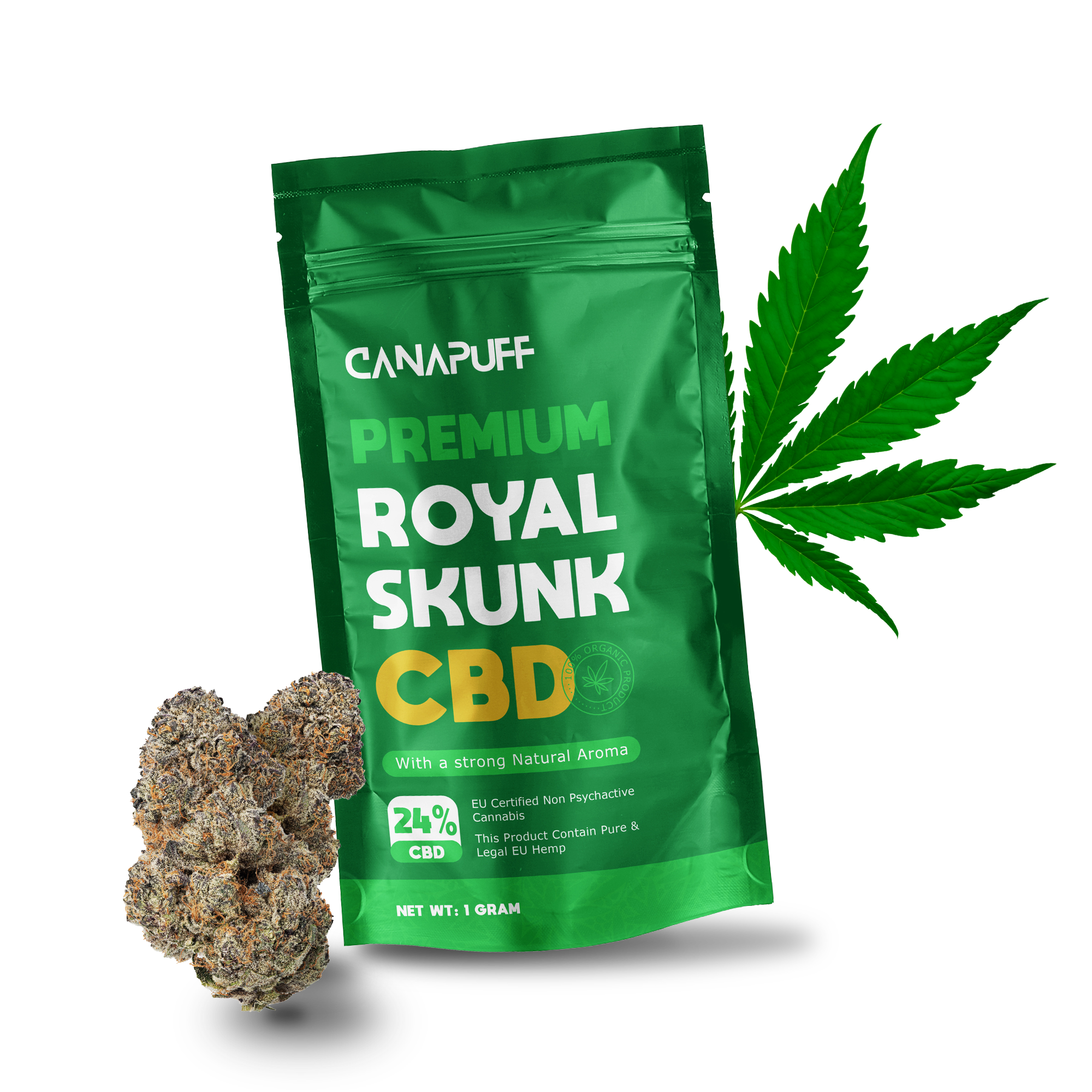 Canapuff - Royal Skunk 24% - Flores de CBD