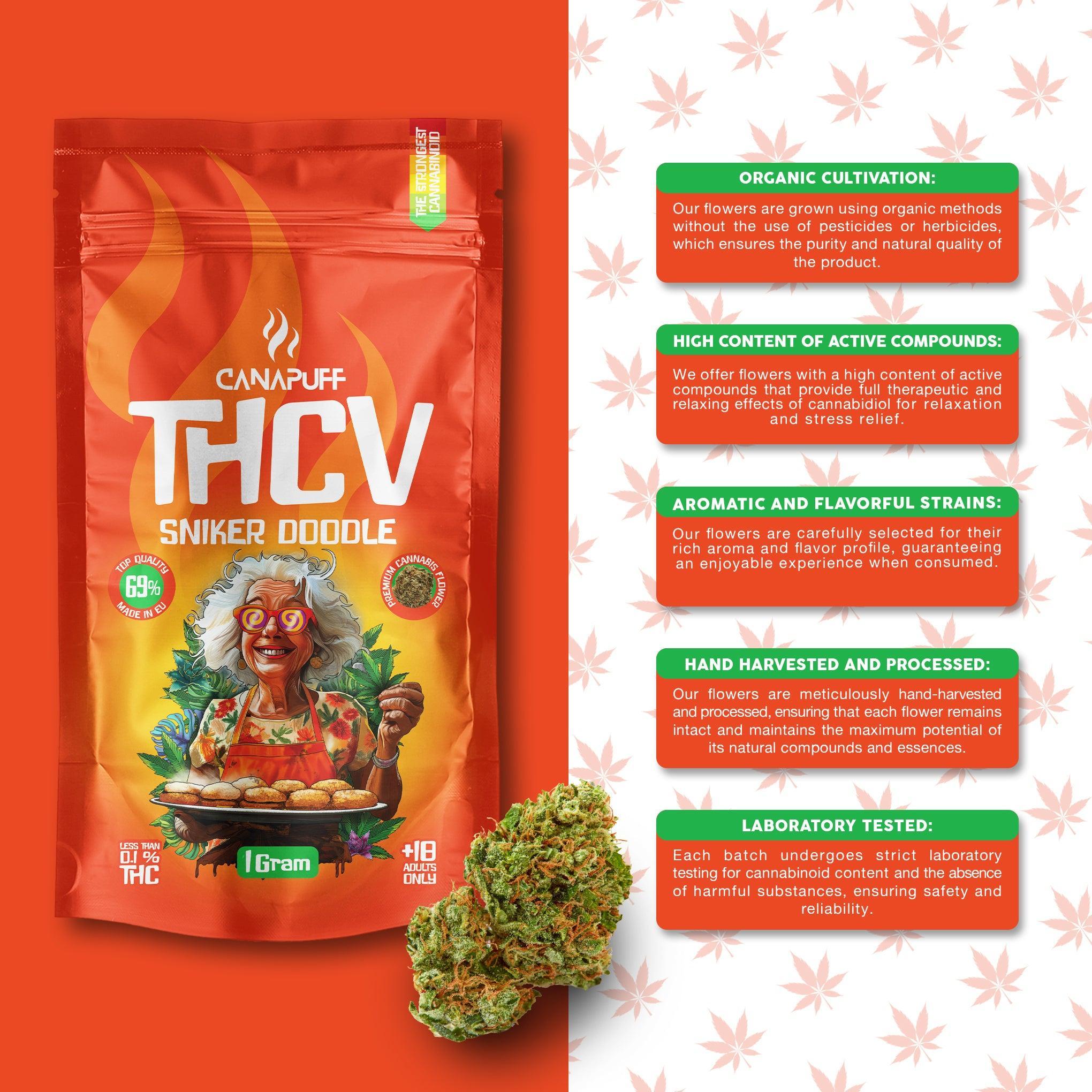 Canapuff - Sniker Doodle 69% - Flores THCv-Canapuff