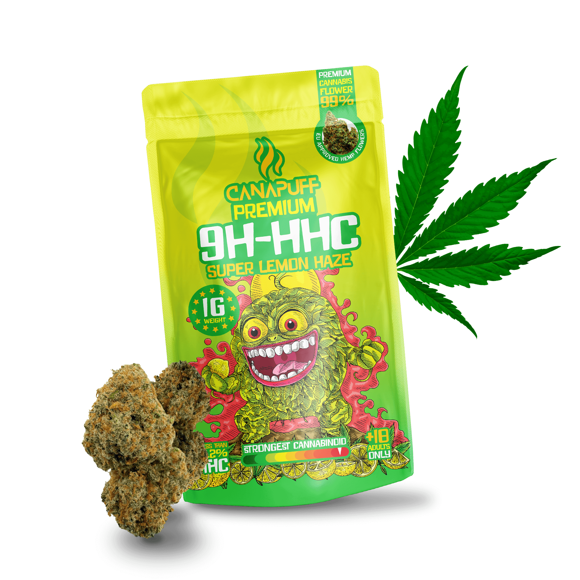 Canapuff - Super Lemon Haze 99% - 9H-HHC Flores