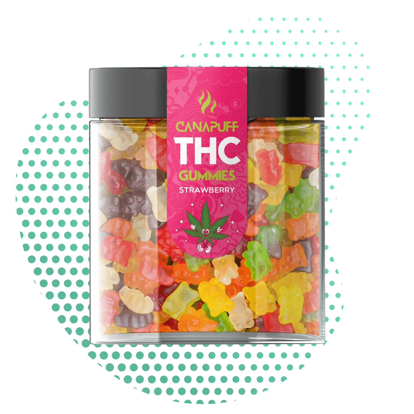 Gomas de THC Morango-Canapuff