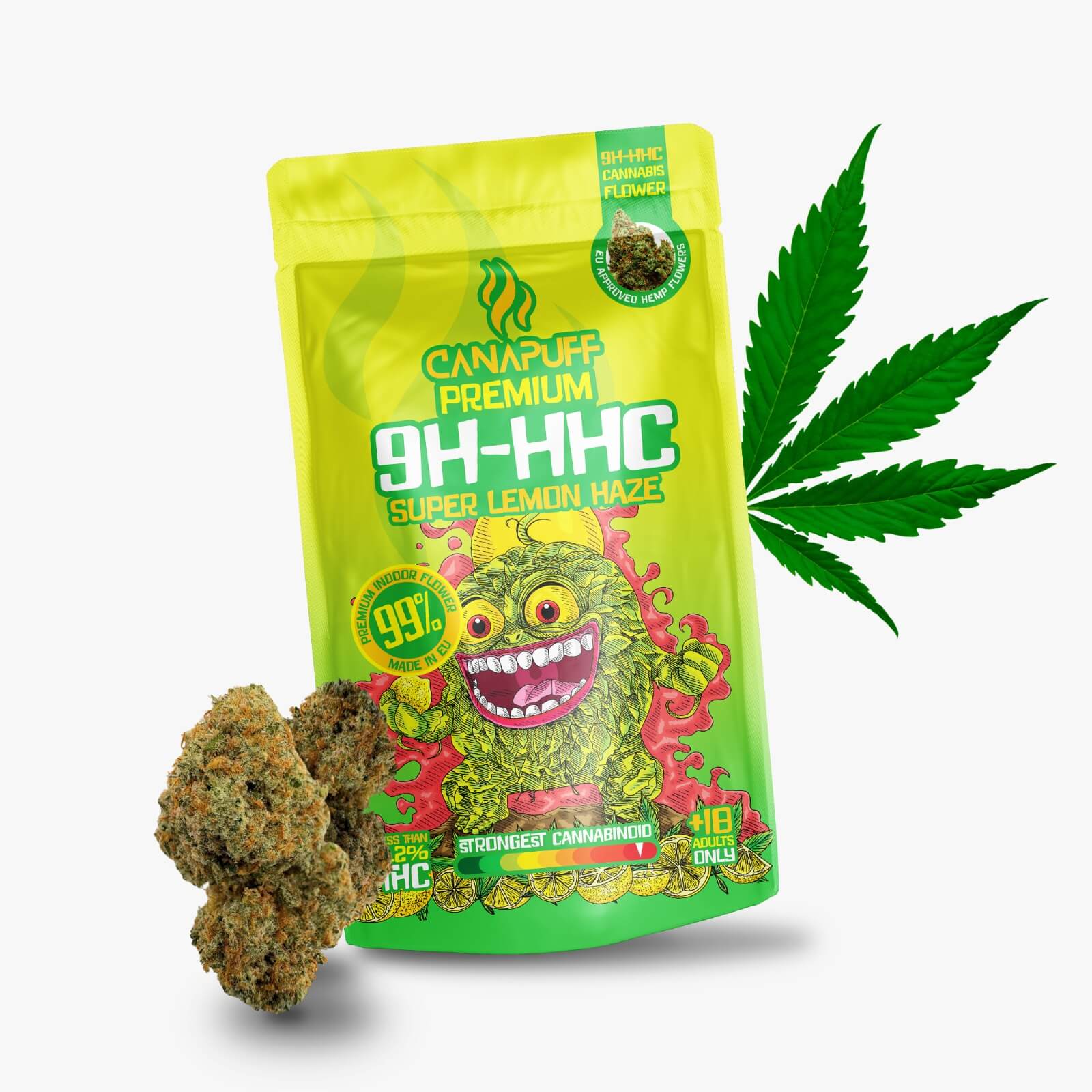 Canapuff - Super Lemon Haze 99% - 9H-HHC Flores