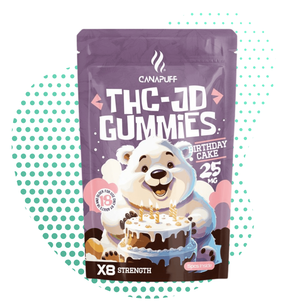 Gomas de THC JD Bolo de Aniversário