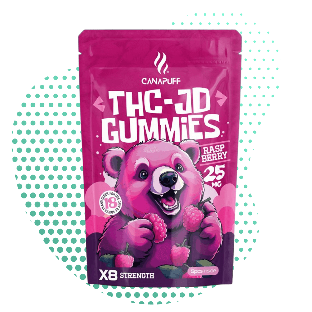 Gomas de THC JD Framboesa