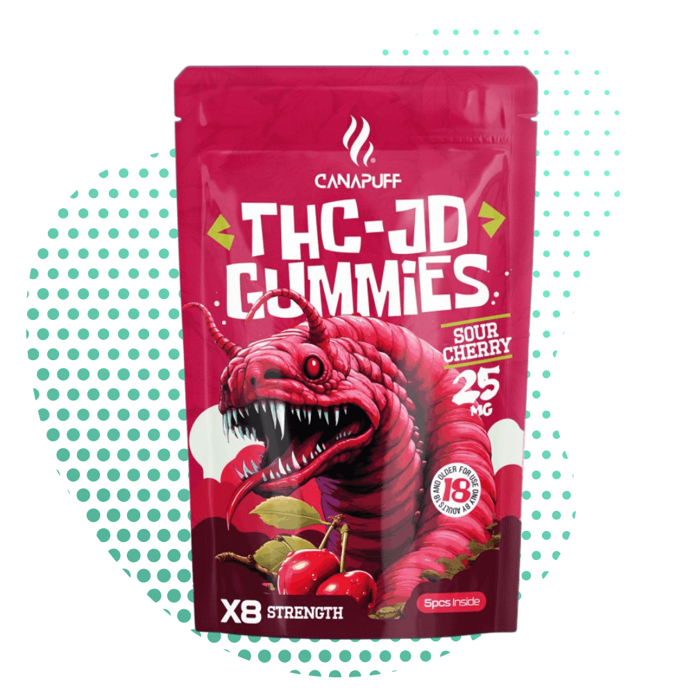 Gomas de THC JD Cereza Ácida
