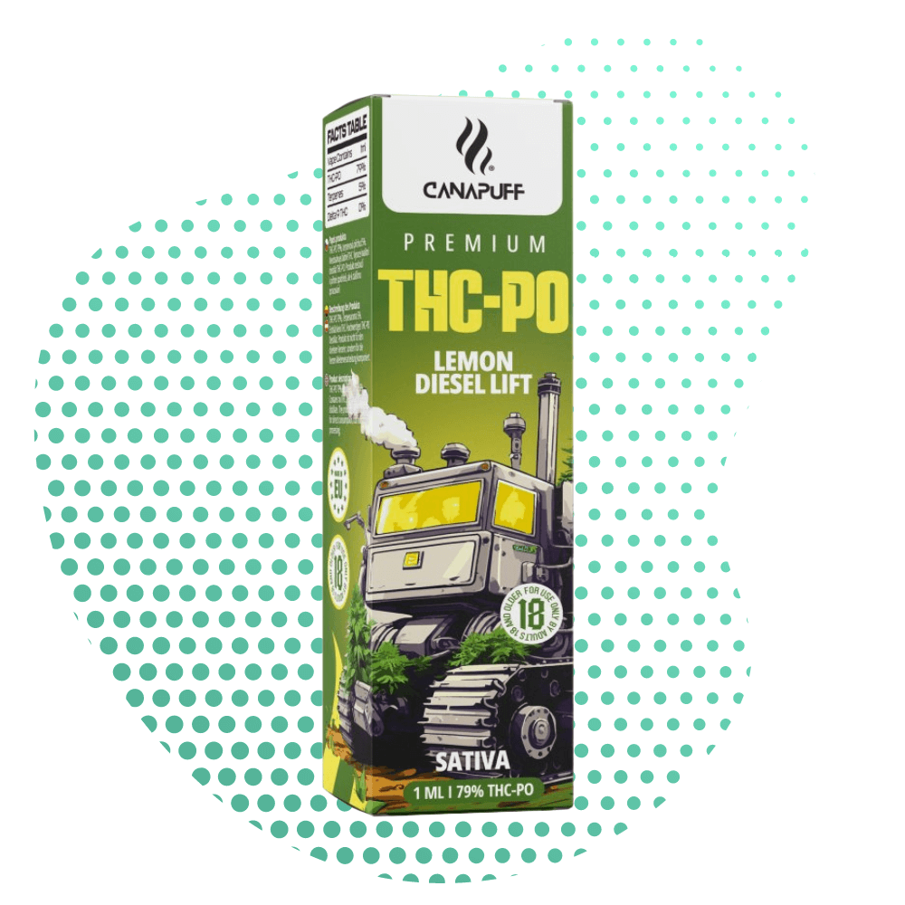 Lemon Diesel Lift 79% THC PO Canapuff USO ÚNICO 1ml