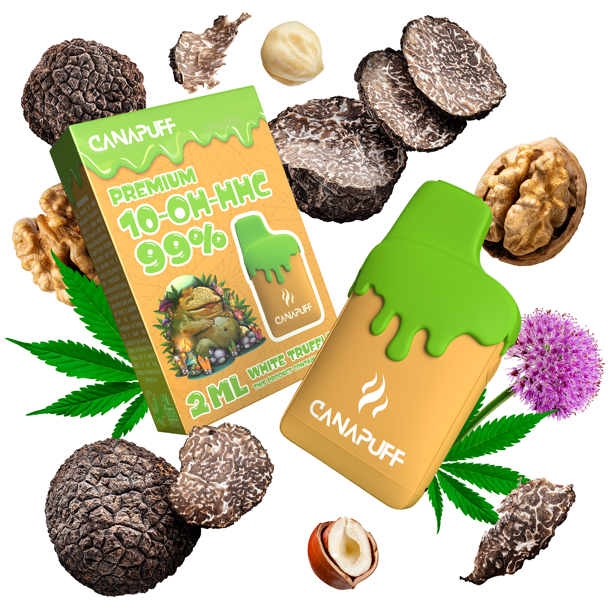 White Truffle 99% 10-OH-HHC - Canapuff - Vaporizador - 2ml-Canapuff