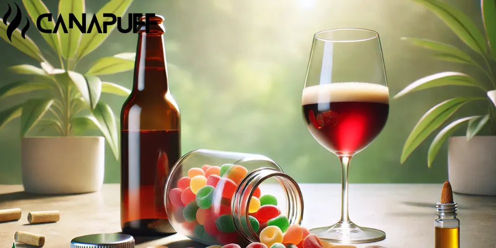 Podes misturar gomas de CBD com álcool? Guia de segurança e efeitos - Canapuff