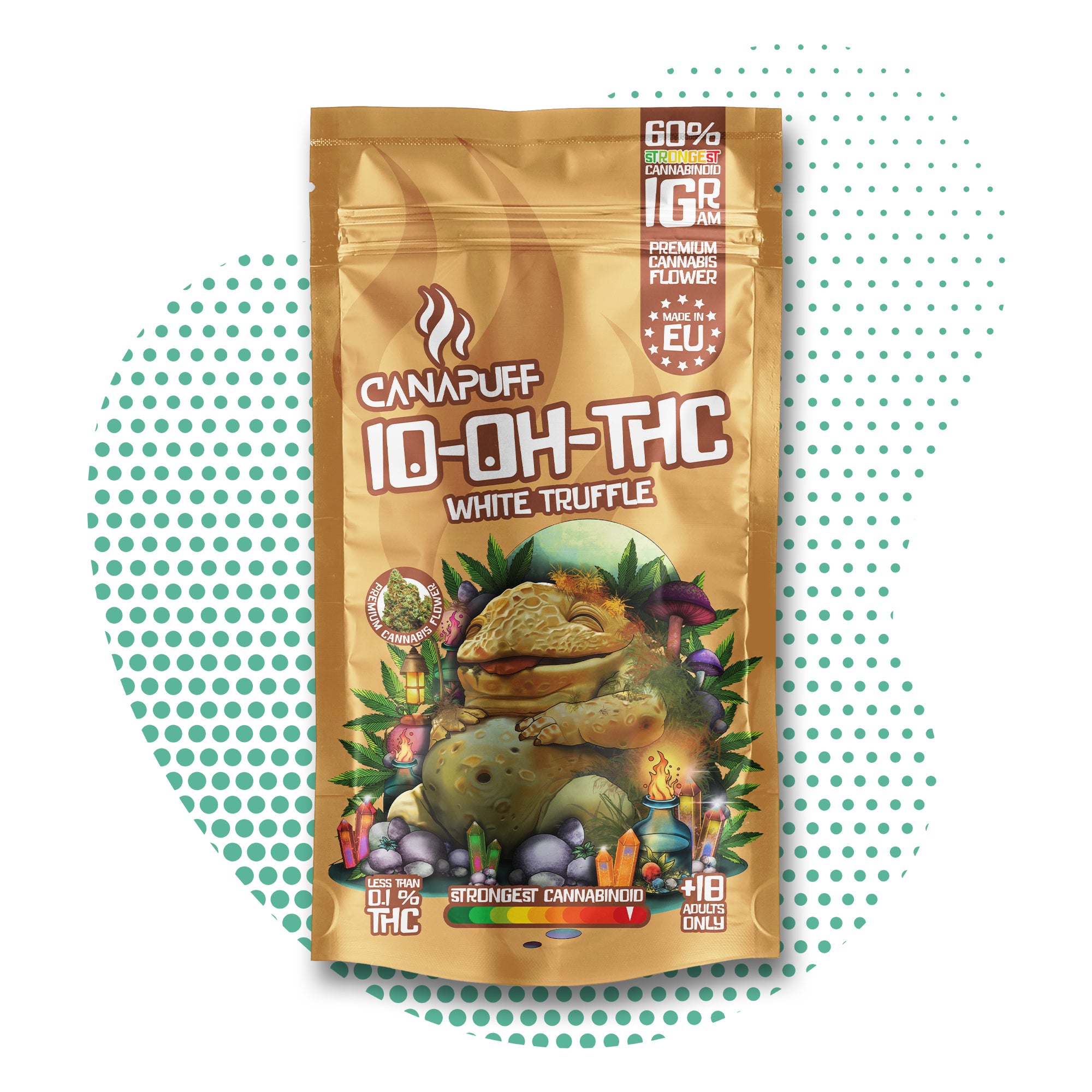 Canapuff - Trufa Branca 60% - Flores 10-OH-THC