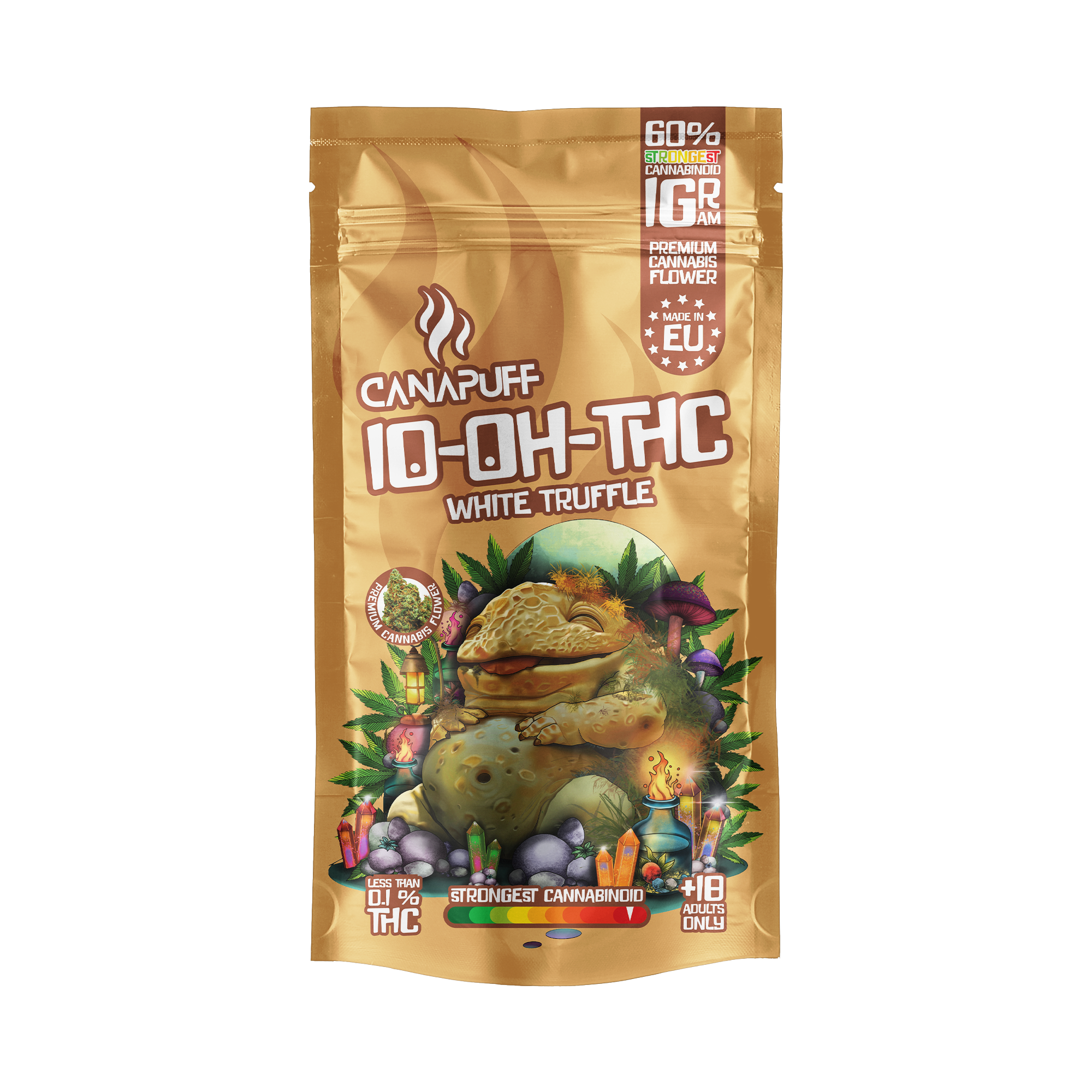 Canapuff - Trufa Branca 60% - Flores 10-OH-THC