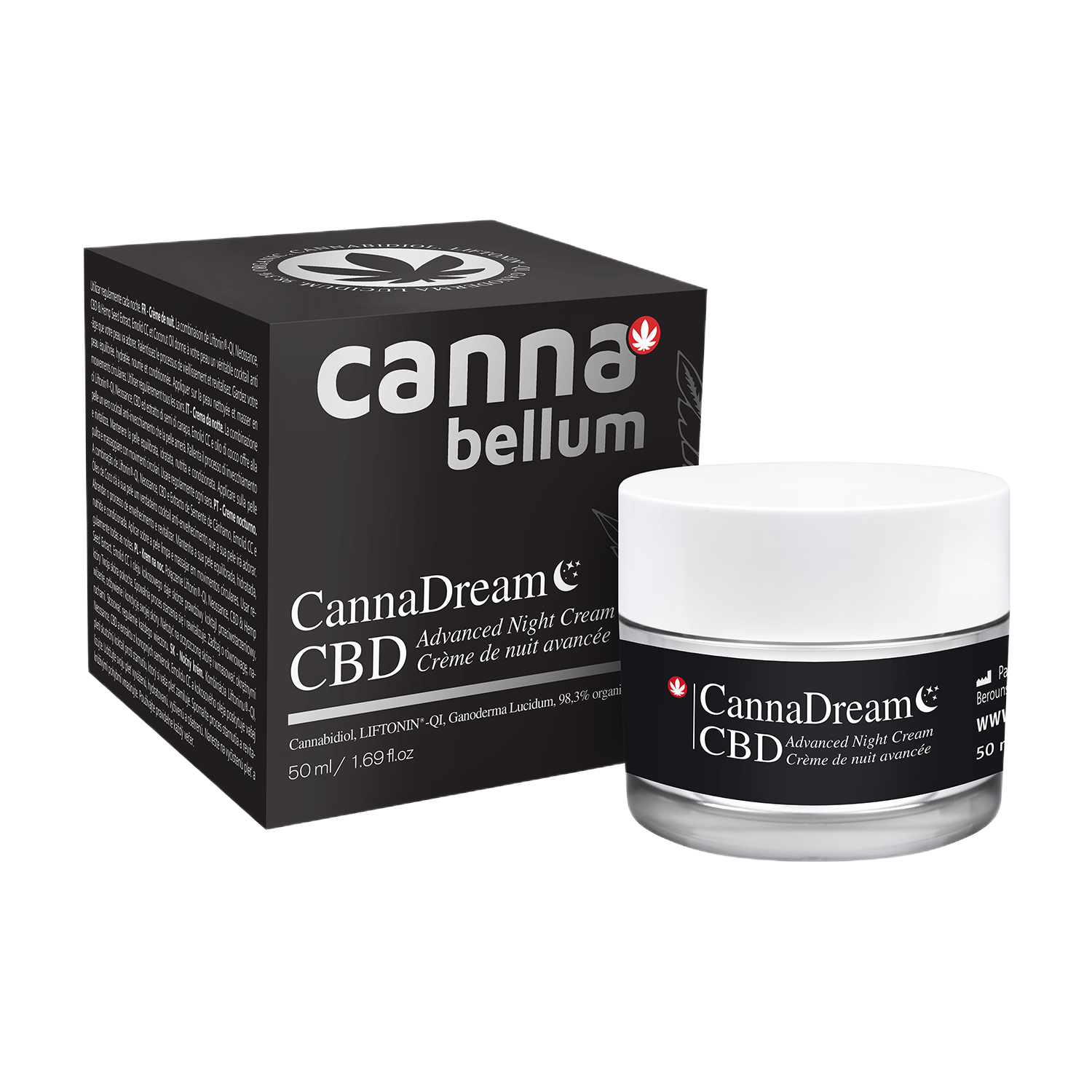 Cannabellum CBD CannaDream creme de noite 50ml - Palacio