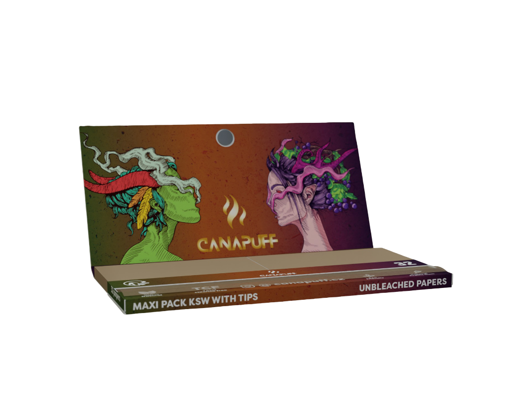 Canapuff Papel de Enrolar - Maxi Pack KSW com Filtros - Amnesia