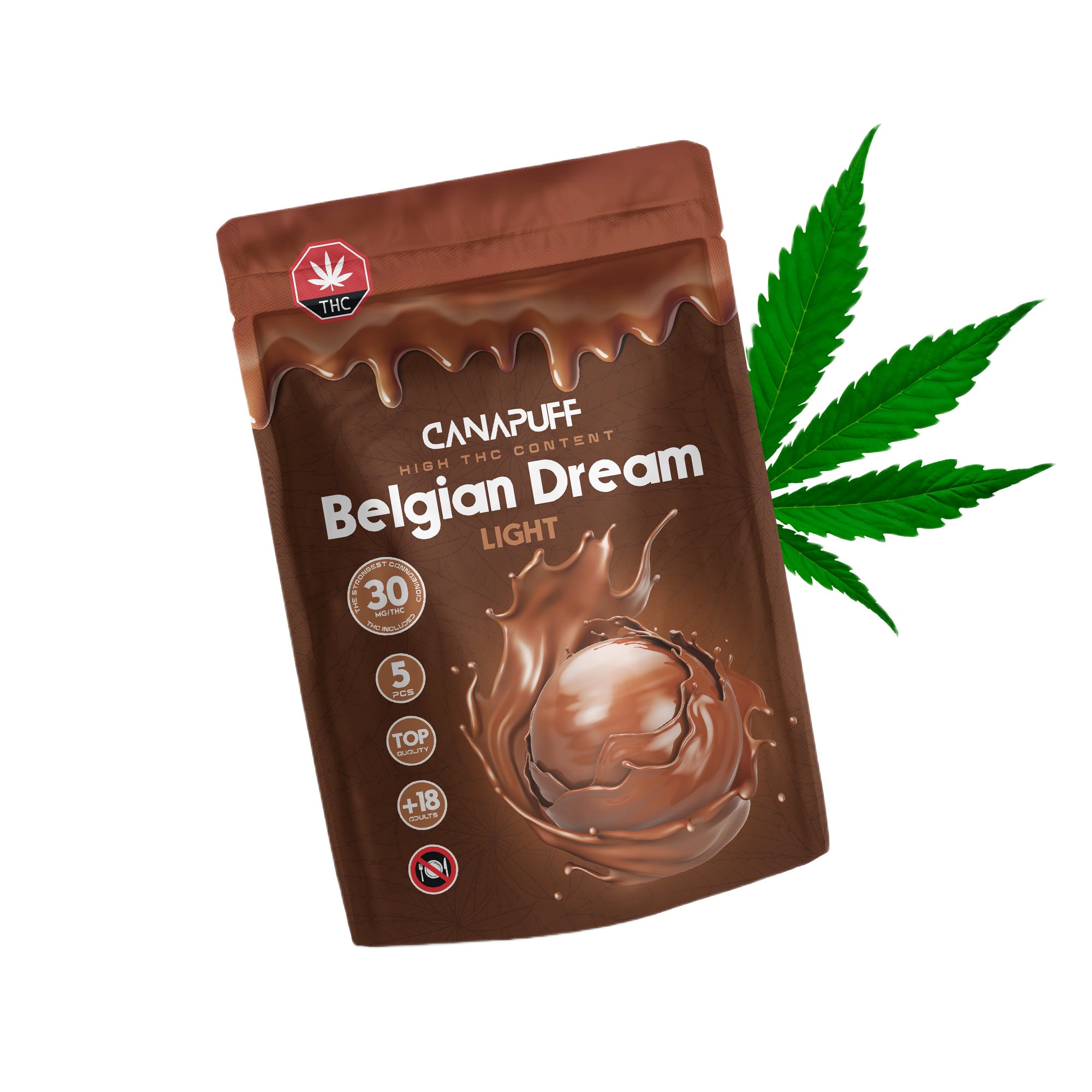 Leite de chocolate com THC