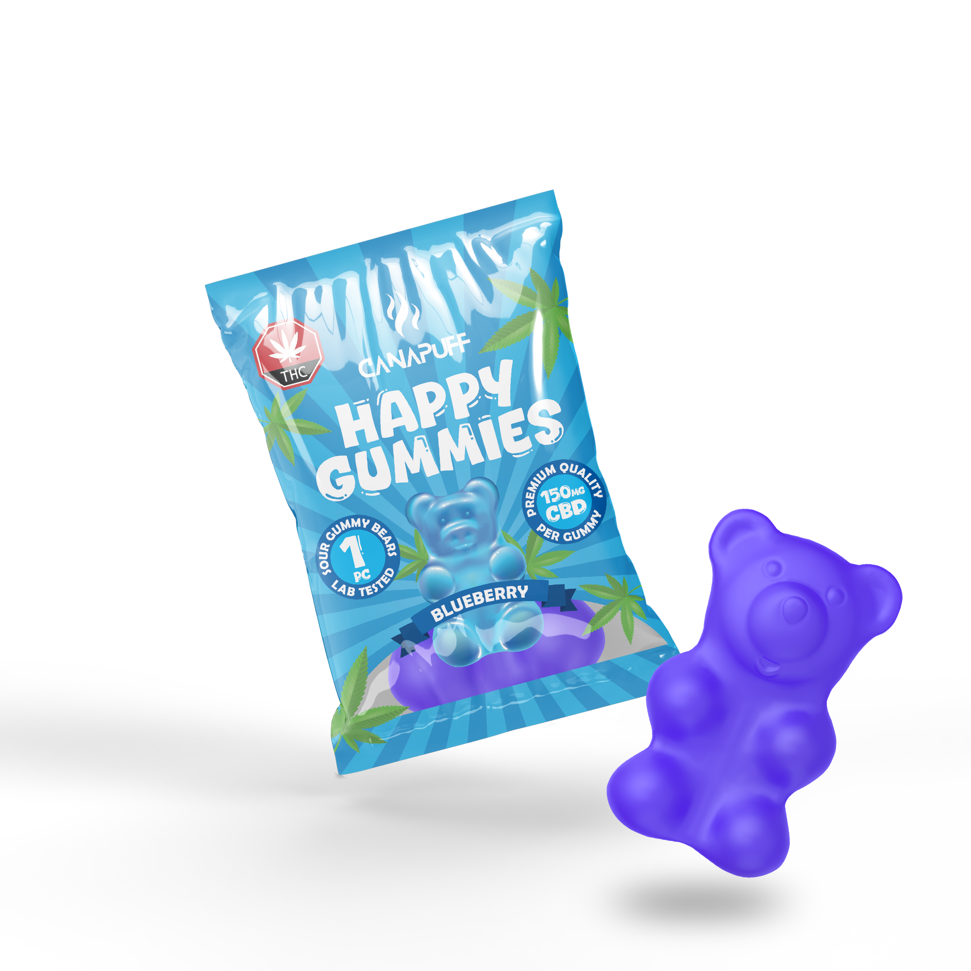 Canapuff - Gomas de CBD - Mirtilo