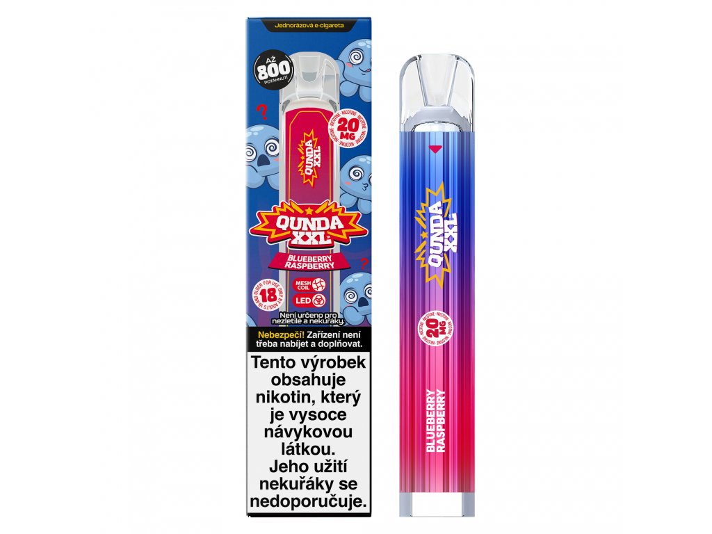 Qunda XXL Blueberry Raspberry - Nicotina Vape