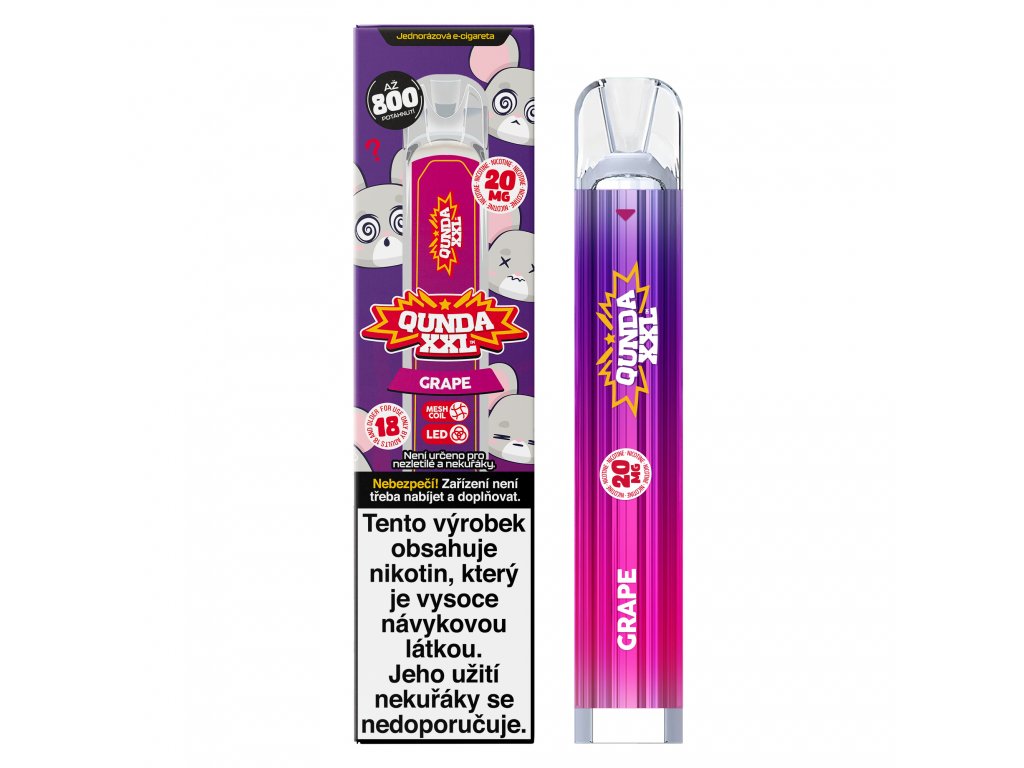 Qunda XXL Grape - Nicotina Vape