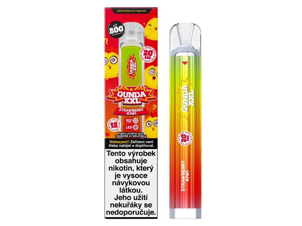 Qunda XXL Morango Kiwi - Nicotina Vape