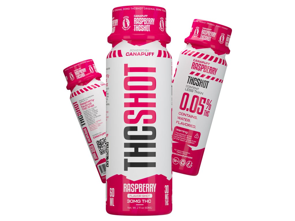 Canapuff THC SHOT - Framboesa 60ml