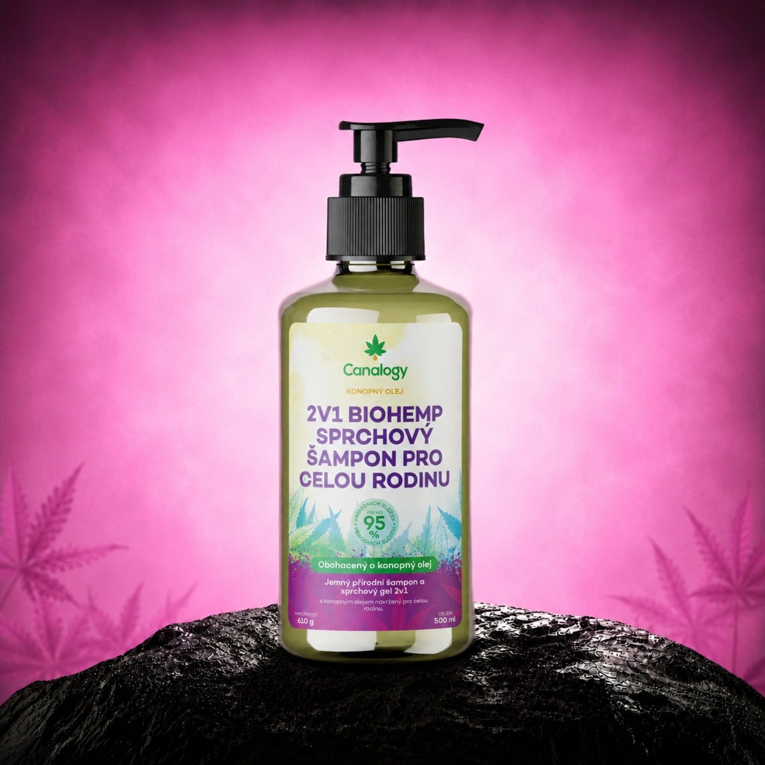 Champô e Gel de Duche 2em1 BioHemp para Toda a Família - Canalogy