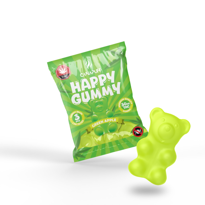 Gomas de THC Maçã Verde