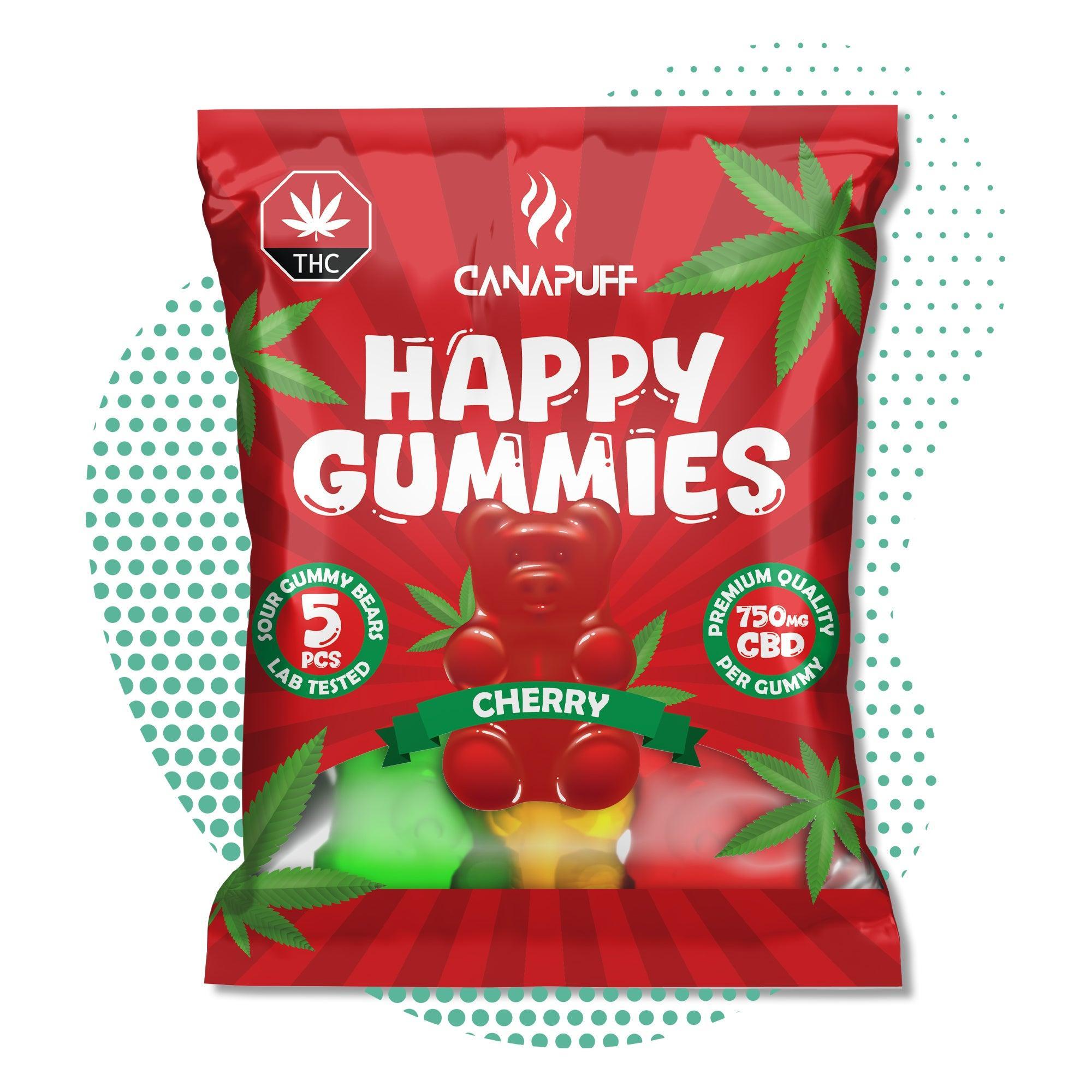 Canapuff - Gomas de CBD - Cereja-Canapuff