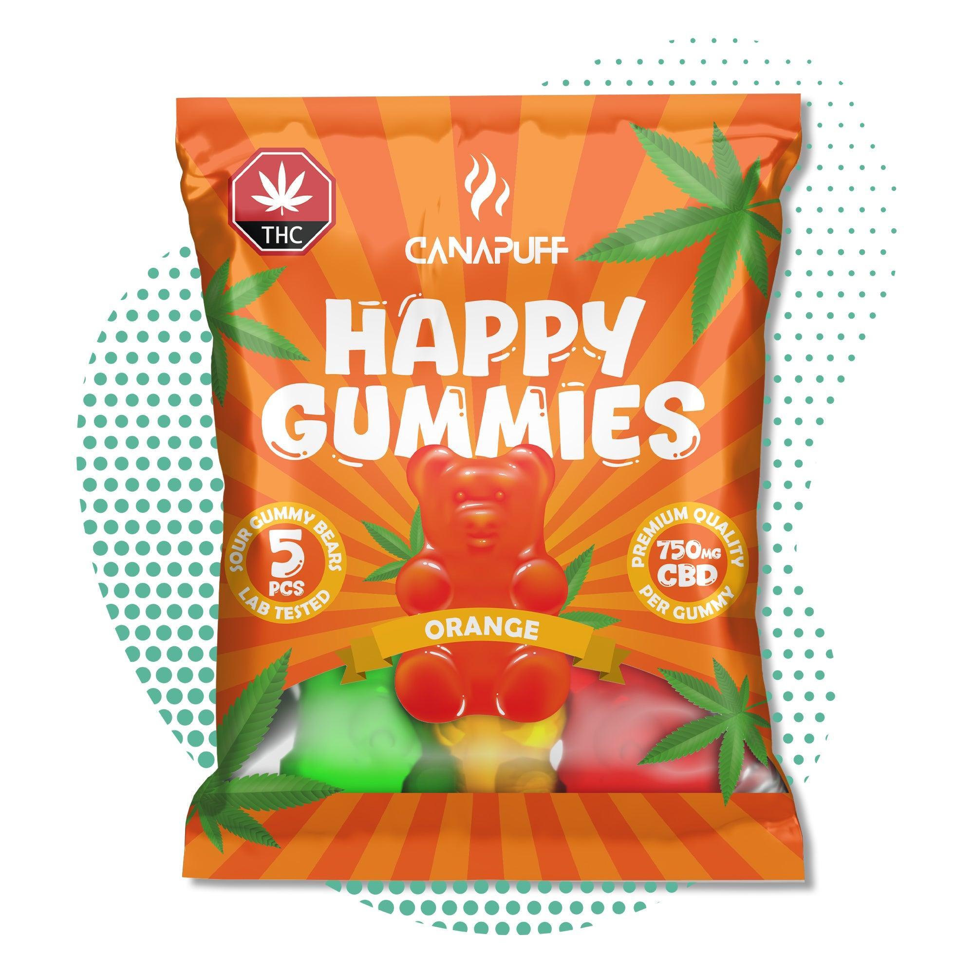 Canapuff - Gomas de CBD - Laranja-Canapuff