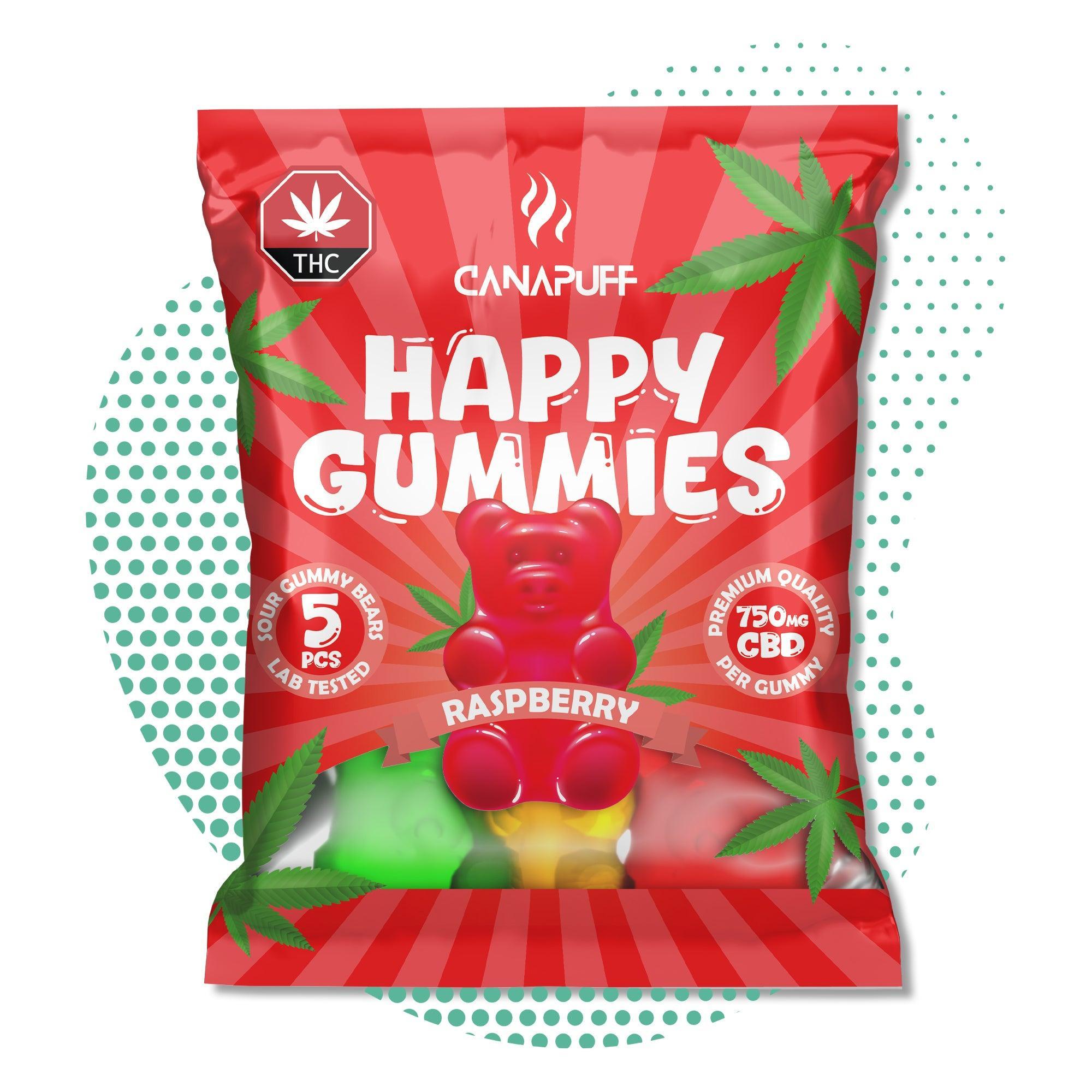 Canapuff - Gomas de CBD - Framboesa-Canapuff