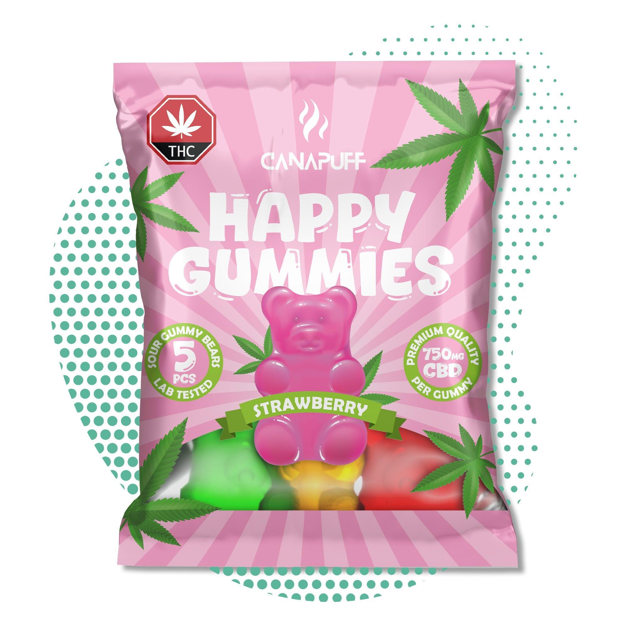 Canapuff - Gomas de CBD - Morango-Canapuff